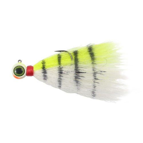 Northland DEEP-VEE Bucktail Jig - 1/4oz - #2/0 Hook - 3" - 1/Card - Chartreuse