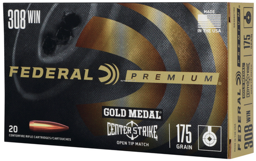Federal Rifle Ammo 308 Win, 175 GR Centerstrike, 20 Rnds