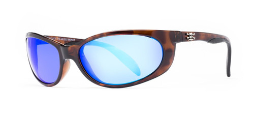 Calcutta Smoker Sunglasses Tortoise/Blue Mirror 60mm Lens