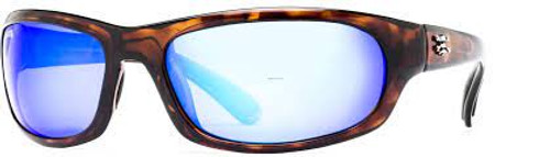 Calcutta Steelhead Sunglasses Tortoise/Blue Mirror 63mm Lens