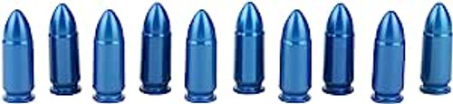 A-Zoom 9mm Snap Caps, Blue, 10 Pack