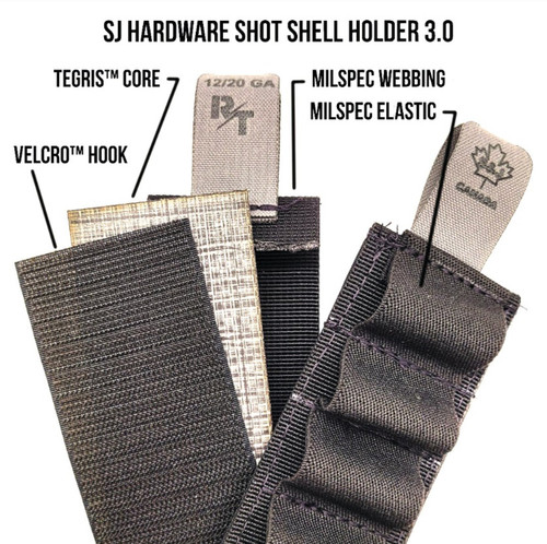 S&J Detachable Shotshell Carrier Strip, 6 Shot, Multicam