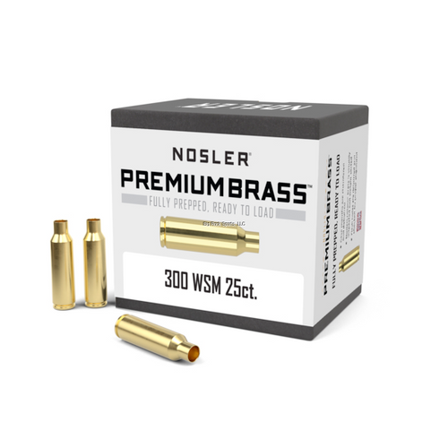 Nosler Custom Brass, 300 WSM, 25 Count