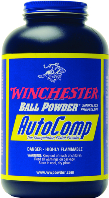 Winchester AutoComp Smokeless Ball Handgun Reloading Powder, 1Lb