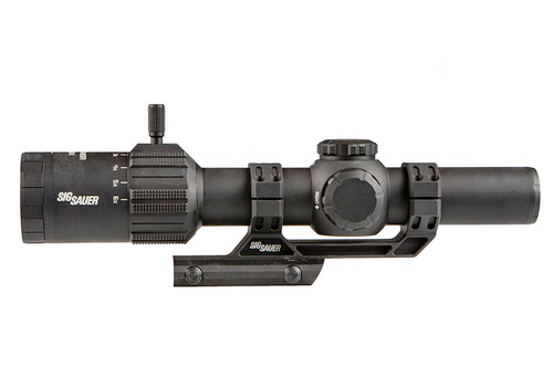 Sig Sauer Tango MSR Scope, 1-6X24MM, 30MM, SFP, Illuminated MSR BDC6 Reticle, 0.5 MOA, Capped Turret, Black W/ 1.535 Mount