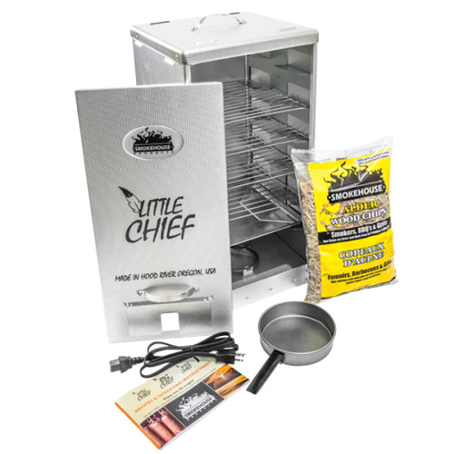 Smokehouse Little Chief Electric Smoker Front Load, 3 Easy Slide-In Grills