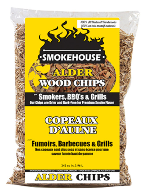 Smokehouse Wood Chips 1.75 Lb Bag, Alder