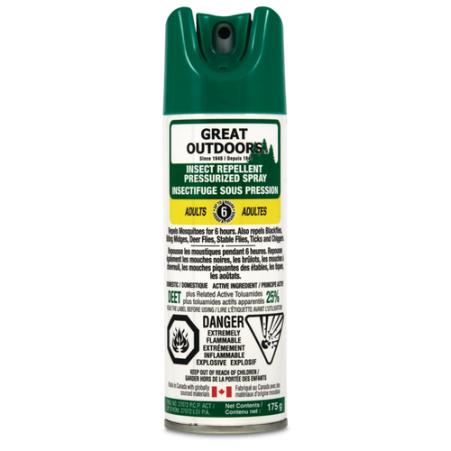 Watkins Great Outdoors 6-Hour 25% DEET Aerosol Mosquito/Insect Repellent Spray, 175-g