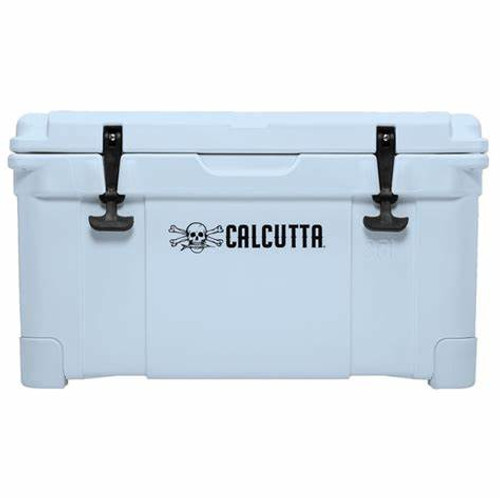 Calcutta Renegade Cooler 35 Liter Light Blue wremoveable Tray & LED Drain Plug, EZ Lift Rope Handles, 26.4"Lx15.8"Wx15.4"H
