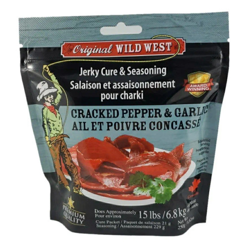 Wild West Jerky Cure Cracked Pepper/Garlic