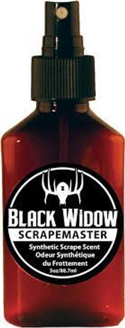 Black Widow Synthetic, Scrape Master 3oz., Blend of Synthetic Doe Estrus/Synthetic Dominate Buck