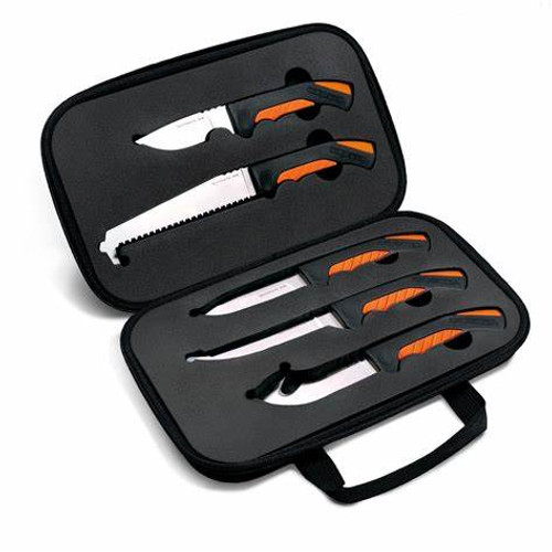 Cold Steel Fixed Blade Hunting Kit, 5 Knives w/ Carrying Case Included