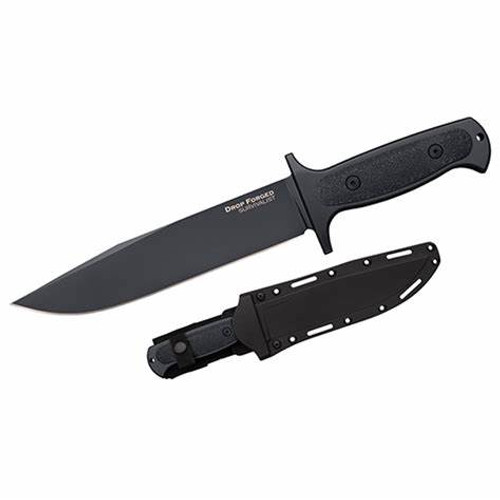 Cold Steel Drop Forged Survivalist Knife, 13" Overall, 8" Blade, 6mm Thick, 52100 High Carbon Steel