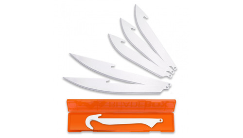 Outdoor Edge RazorSafe 6 Blade Combo Set fits 3.5" Models with 3-3.5", 2-5.0", 1-Gutting Blade