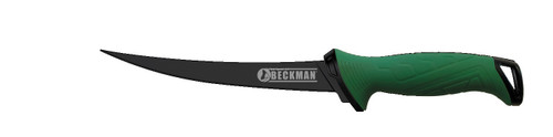 Beckman 7" Fillet Knife With Sheath Green Handle
