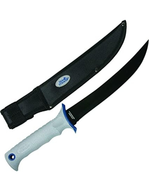 Sea Striker 9" Rigid Blade Knife w/Sheath, Ceramic Coated Blade