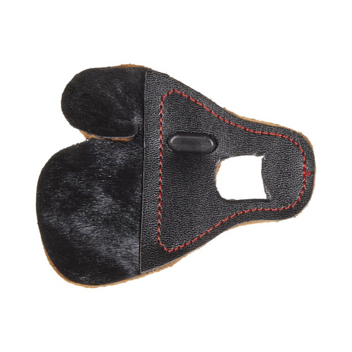 Allen Calf Hair No Pinch Shooting Tab Large, Black