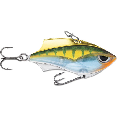 Rapala Rap-V Blade 6, 2-1/2", 1/2 Oz, #4 and #6 Hooks, Yellow Perch