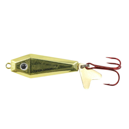 Northland Buck-Shot Coffin Spoon -1/Cd - 1/8oz - Gold Shiner