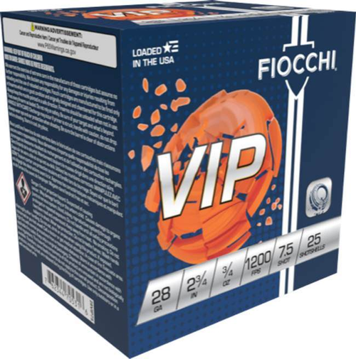 Fiocchi Exacta Target VIP, 28 Ga 2 3/4", 3/4 Oz #8, Box Of 25