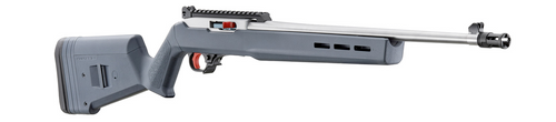 Ruger Collector's Series 60TH Anniv. 10/22, 22 LR, 18.5" Thread Bbl, Stainless, Gray Magpul Hunter X-22 Stock, 10+1 Rnd