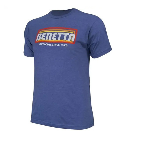 Beretta Retro Bloq T-Shirt Blue, Large