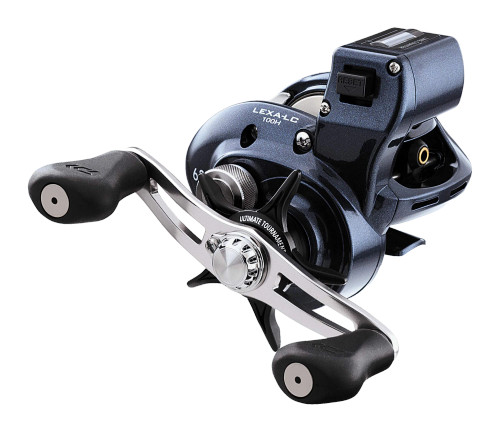 Daiwa Lexa 400 Linecounter Baitcasting Reel, 2CRBB+4BB+1RB, 6.3:1,  17#/245yrd