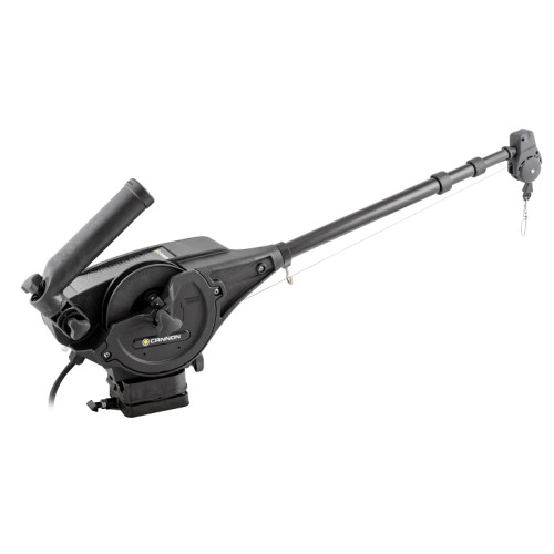 Cannon Magnum 10 STX Electric Downrigger, Black, Adj Rod Holder, Backlit Keypad, Telescoping 24" to 53"