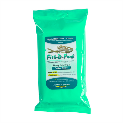 D-Funk Fish D-Funk Hand Cleaning Wipes, Pouch
