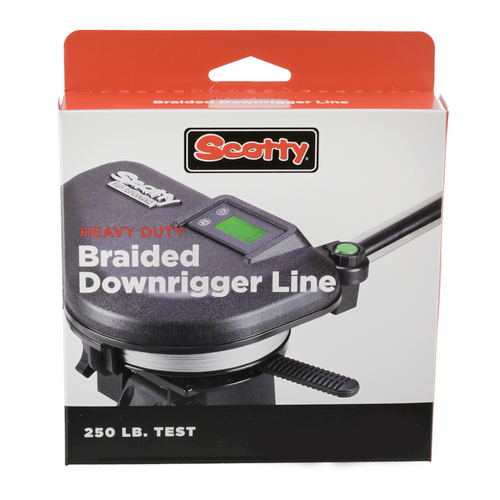 Scotty Heavy Duty Premium Braided Downrigger Line, 250lb Test, 300 ft spool, with kit