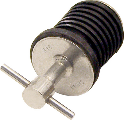 Shoreline Marine 1" Stainless Steel Drain Twist Plug