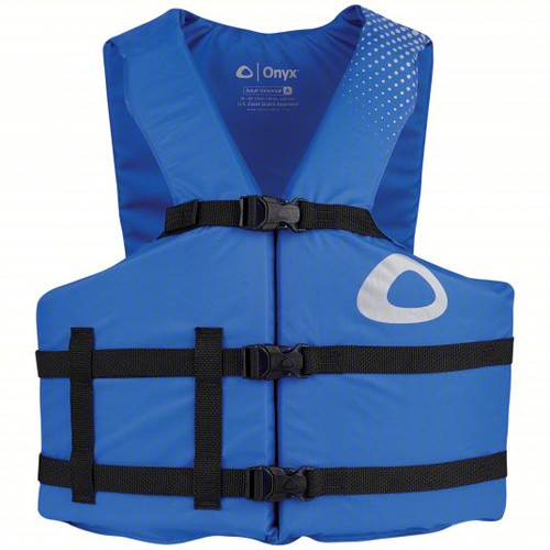 Onyx  Adult Comfort General Purpose Life Jacket, Blue, Adult Oversize
