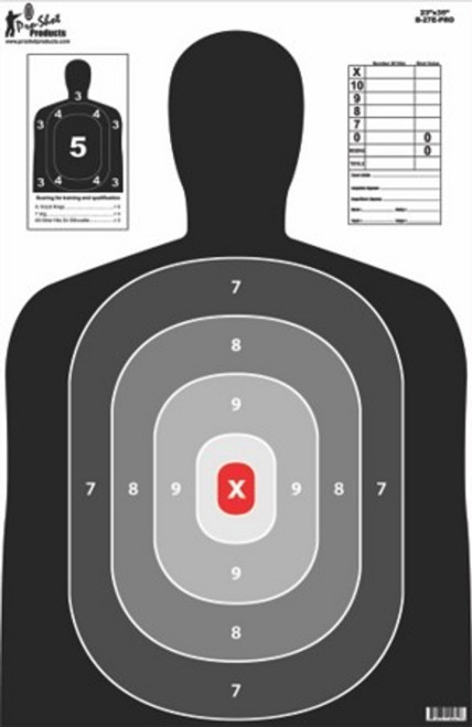 Pro-Shot Silhouette Target-Pro 23" x  35", 5 Pack
