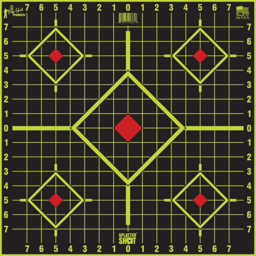 Pro-Shot Splattershot 17.75 Square Sight In Target, 5 Pack