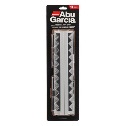 Abu Garcia Wall Mount Vertical Rod Rack, Holds 11 Rods or 6 Combos