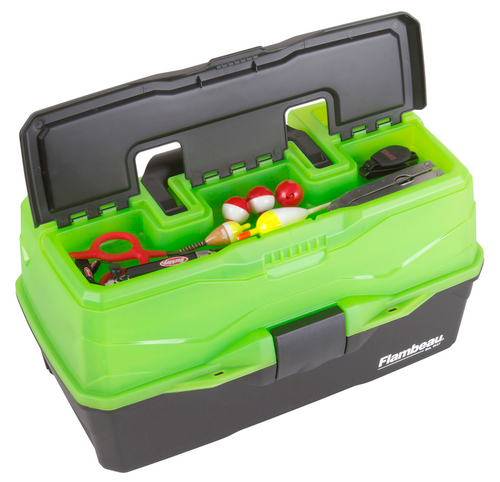 Flambeau Classic 3-Tray Tackle Box, Frost Green Series