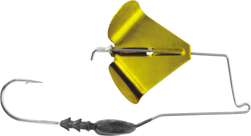 Buckeye Lures G-Buzz Bait, 1/4 Oz, Lead With Gold Blade