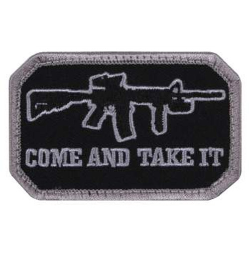 Rothco Come and Take It Morale Patch, Black
