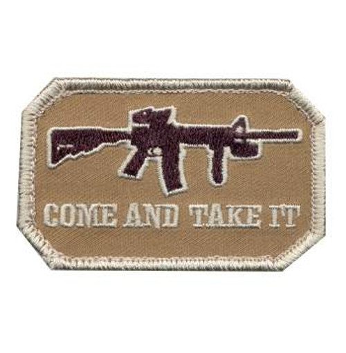Rothco Come and Take It Morale Patch, Tan
