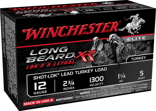 Winchester Long Beard XR, 12 Ga 2.75", 1 1/4 Oz #5, Turkey Load