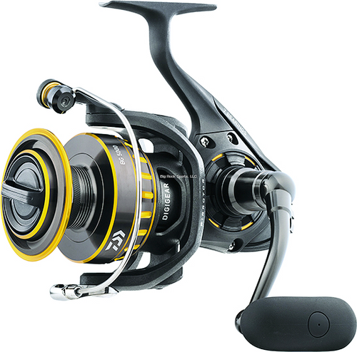 Daiwa Black Gold (BG) Saltwater Spinning Reel 8000, front Drag, 6BB 1RB, 5.3:1 ratio, 20 pound 550 yds