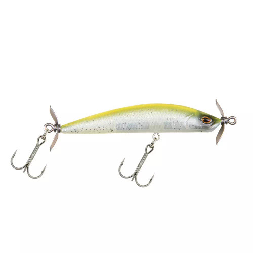 Berkley SPY, 70mm , 1/4oz, Sinks, #2 Hooks, Lime Ice, Blister