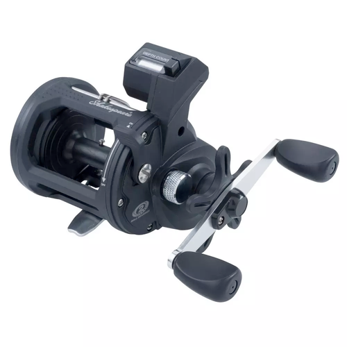 Shakespeare ATS Conventional Line Counter Reel, Size: 15, RH, 2BB, 5.1:1 Ratio, Graphite Spool, Braid 30/280, 40/230, 50/195