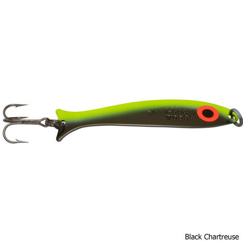 Mooselook Medium Wobbler Spoon 3-1/8" 1/4oz Black Chartreuse