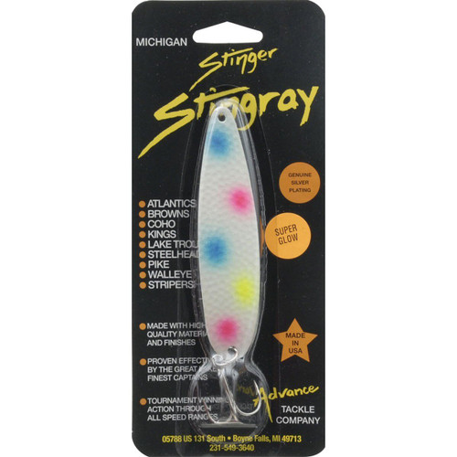 Stinger S Stingray, Silver Hammered Wonder Bread Neon Glo 4.25"