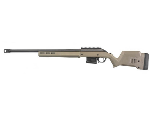 Ruger American Hunter Bolt Action Rifle, 308 WIN, 22" Bbl, Matte Black finish, Flat Dark Earth Stock, 5 Rnd