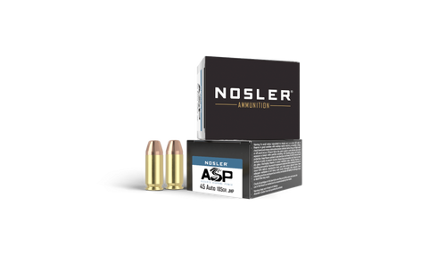 Nosler Match Grade Handgun Ammo, 45 ACP 185 Gr JHP  20 Rnd