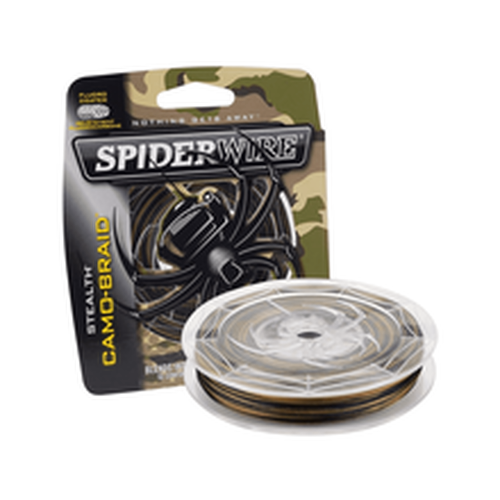 Spider Wire Stealth Braided Line 30/8lb/Dia 125yd Filler Spool Camo