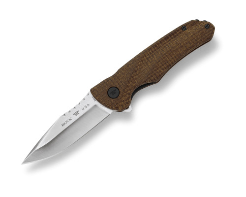 Buck 841 Sprint Pro Folding Knife, Burlap Micarta
