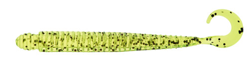 Mister Twister 4" Ringworm Chartreuse Pepper, 12 pk